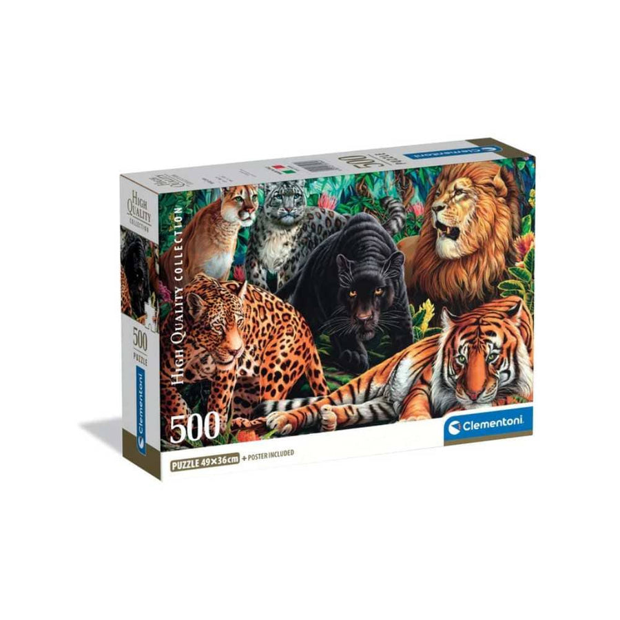 Chats sauvages (500 pcs) CASSE-TÊTE - 400 - 550 morceaux