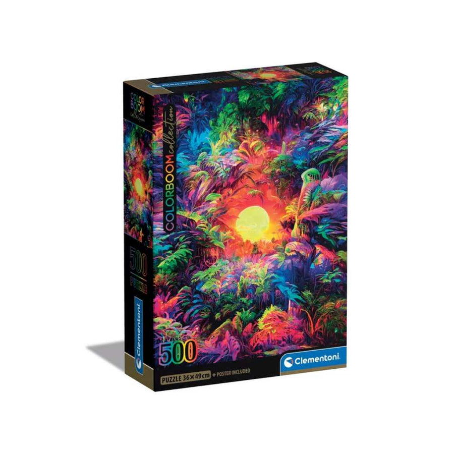 Colorboom - Lever de soleil psychédélique dans la jungle (500 pcs) CASSE-TÊTE - 400 - 550 morceaux