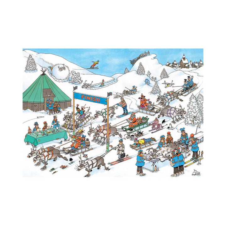 La course de rennes, JvH (Puzzle 500 pcs) CASSE-TÊTE - 400 - 550 morceaux