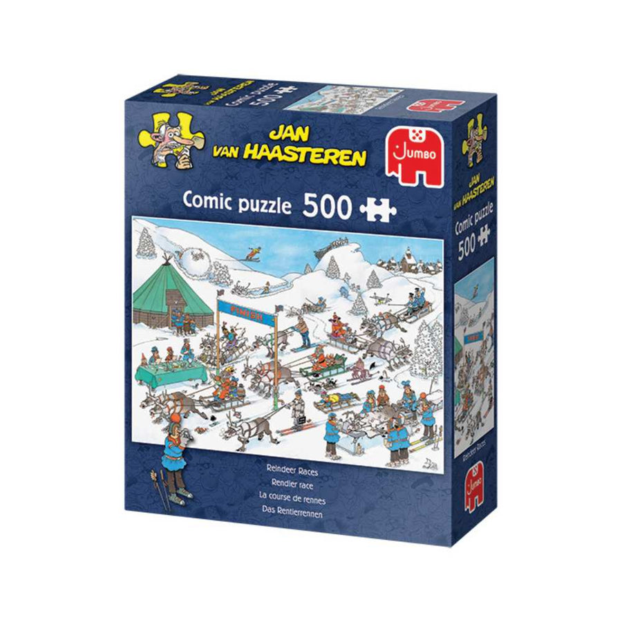 La course de rennes, JvH (Puzzle 500 pcs) CASSE-TÊTE - 400 - 550 morceaux