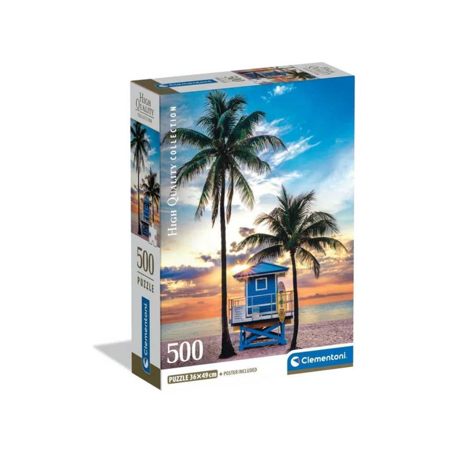 Miami Beach, Floride (500 pcs) CASSE-TÊTE - 400 - 550 morceaux