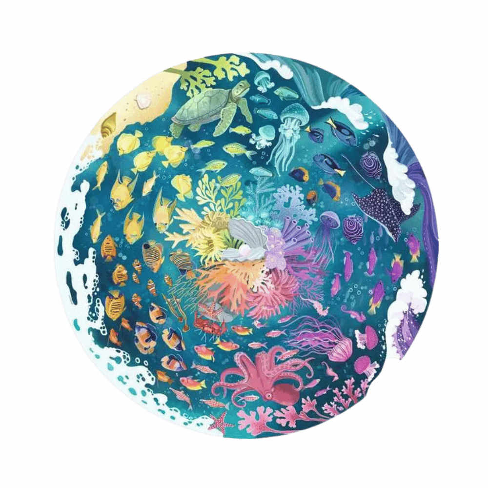 Ocean 500 pc Round Puzzle CASSE-TÊTE - 400 - 550 morceaux