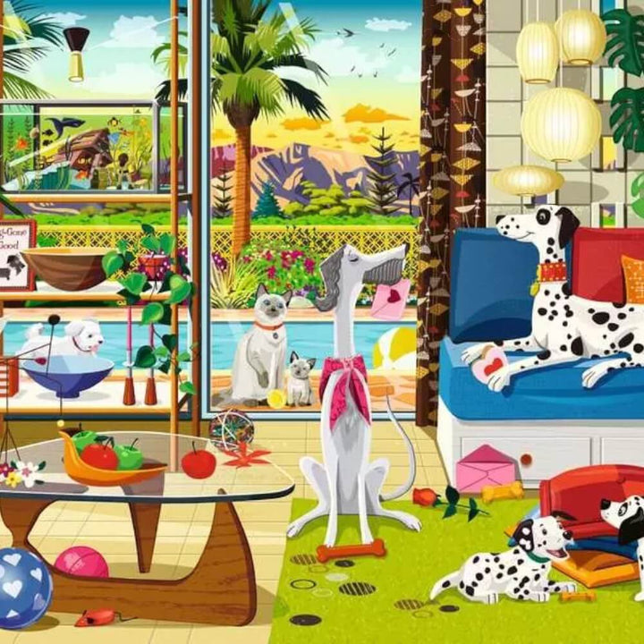Pets of Palm Springs (Puzzle 500 pcs) CASSE-TÊTE - 400 - 550 morceaux