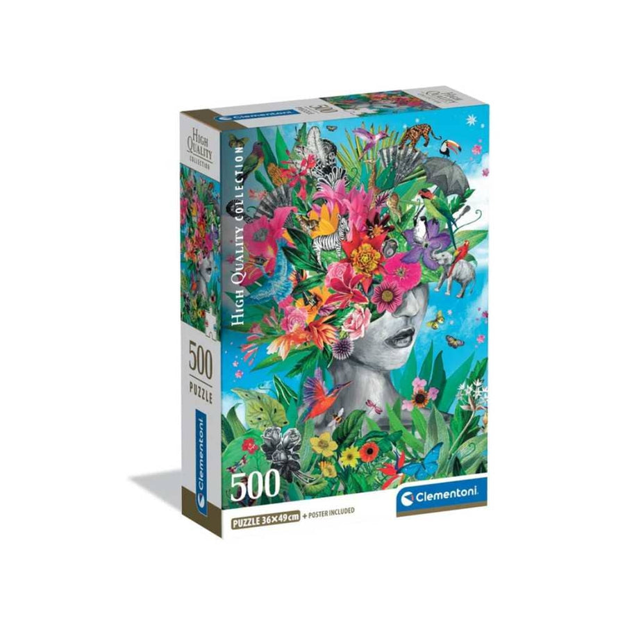 Tête dans la jungle (500 pcs) CASSE-TÊTE - 400 - 550 morceaux