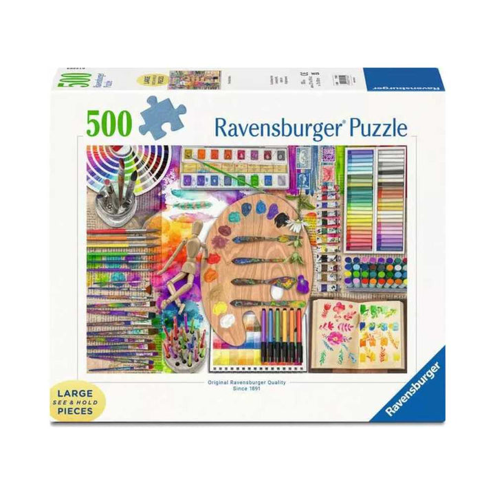 The Artist's Palette (500 large pcs) CASSE-TÊTE - 400 - 550 morceaux
