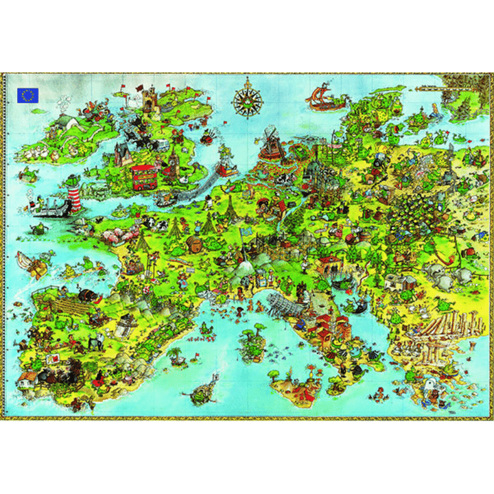 Puzzle 4000: United Dragons Of Europe CASSE-TÊTE - 4000 morceaux