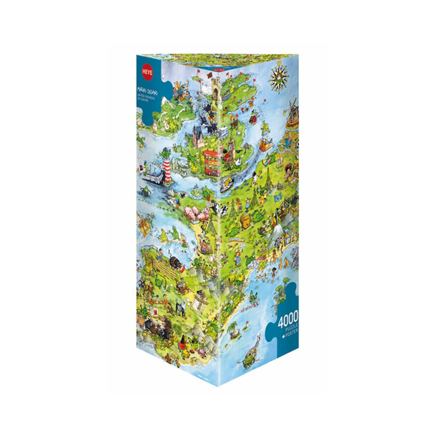 Puzzle 4000: United Dragons Of Europe CASSE-TĂTE - 4000 morceaux