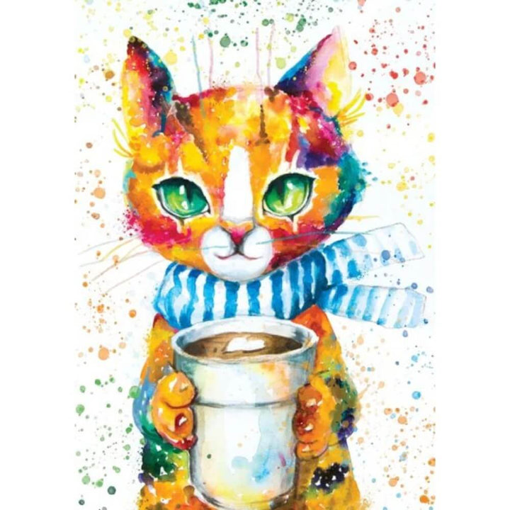 Colorful Cat (Puzzle 1000 pcs) CASSE-TÊTE - 1000 morceaux