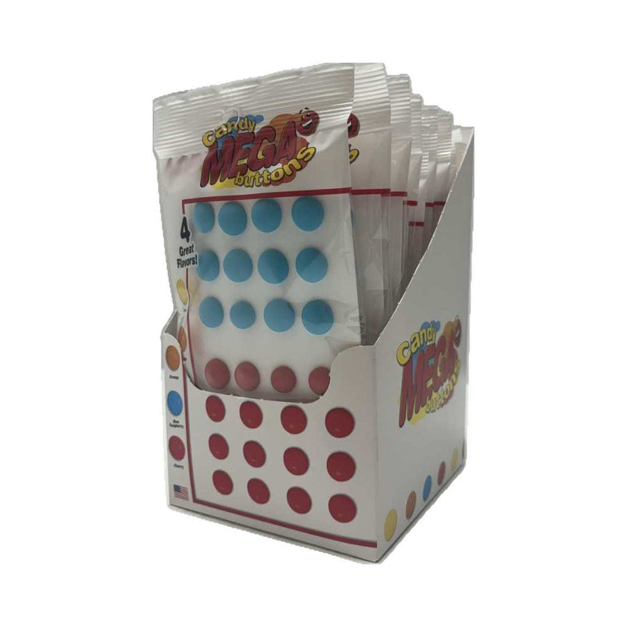 Bonbons Mega Button - 4 saveurs de fruits - Mini-pack (21 g) Confiseries