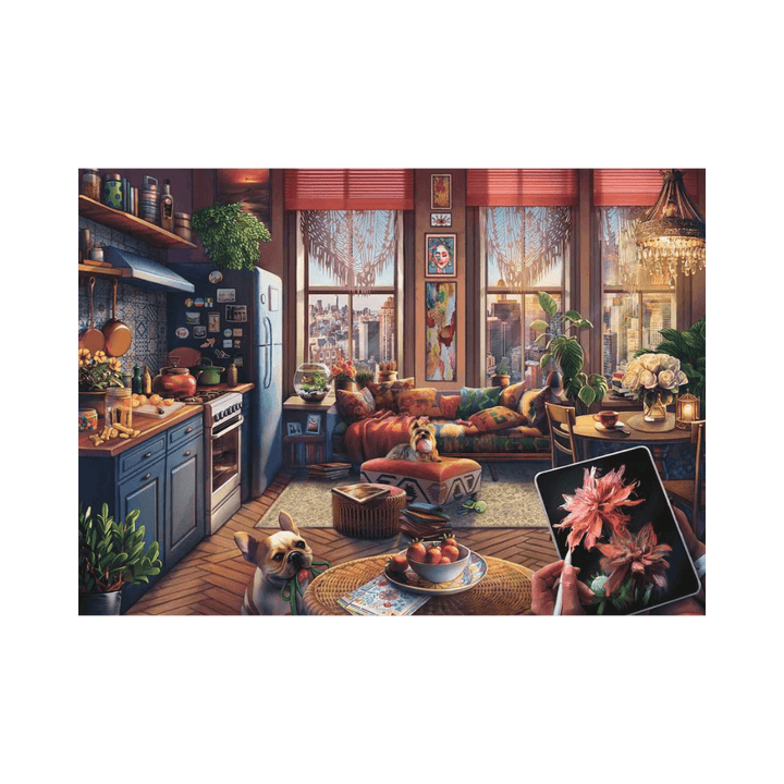 Cozy BoHo Studio (500 large pc) CASSE-TÊTE - 400 - 550 morceaux