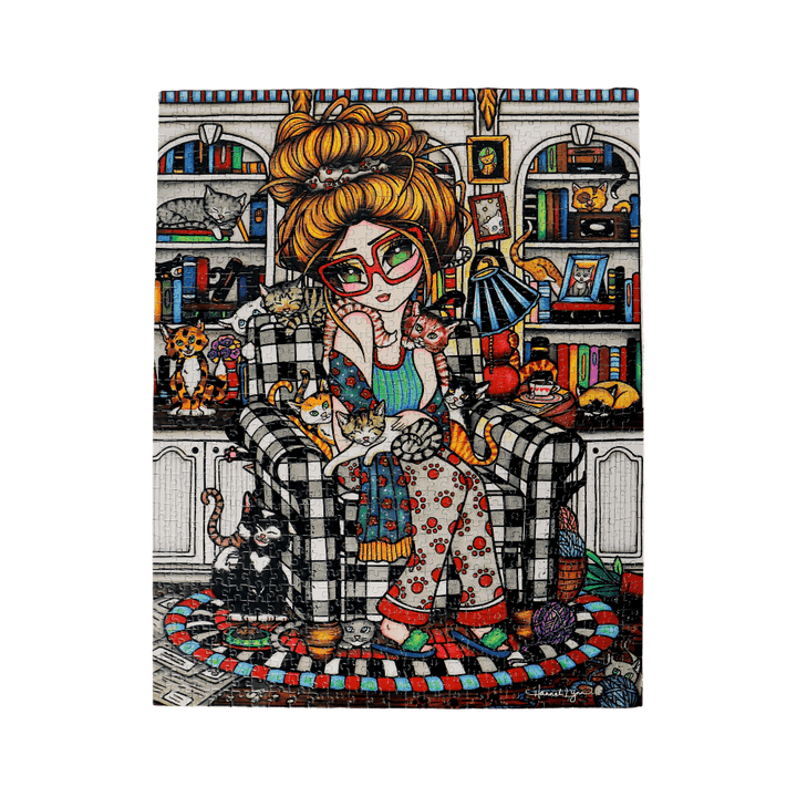 Crazy Cat Lady (Puzzle 1000 pcs) CASSE-TÊTE - 1000 morceaux