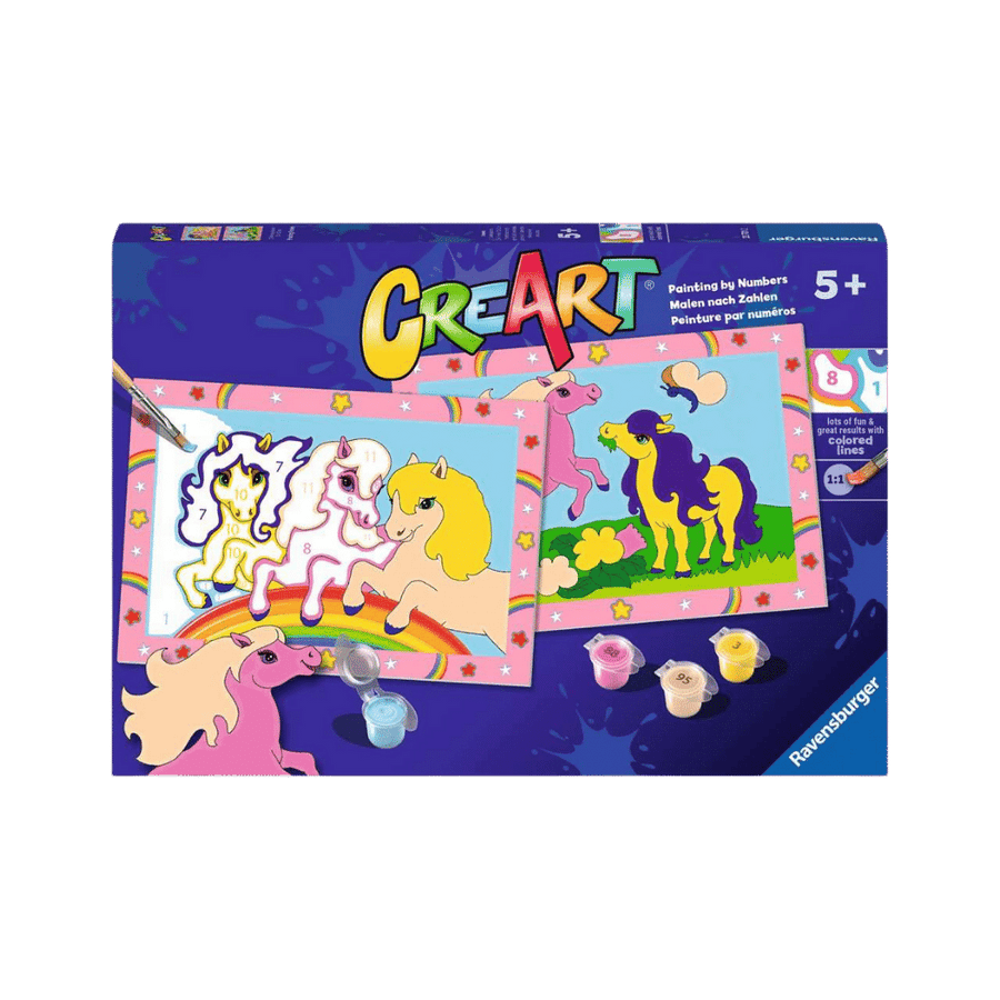 CreArt Jr: Prancing Ponies (2 images) PASSE-TEMPS - Peinture à numéro