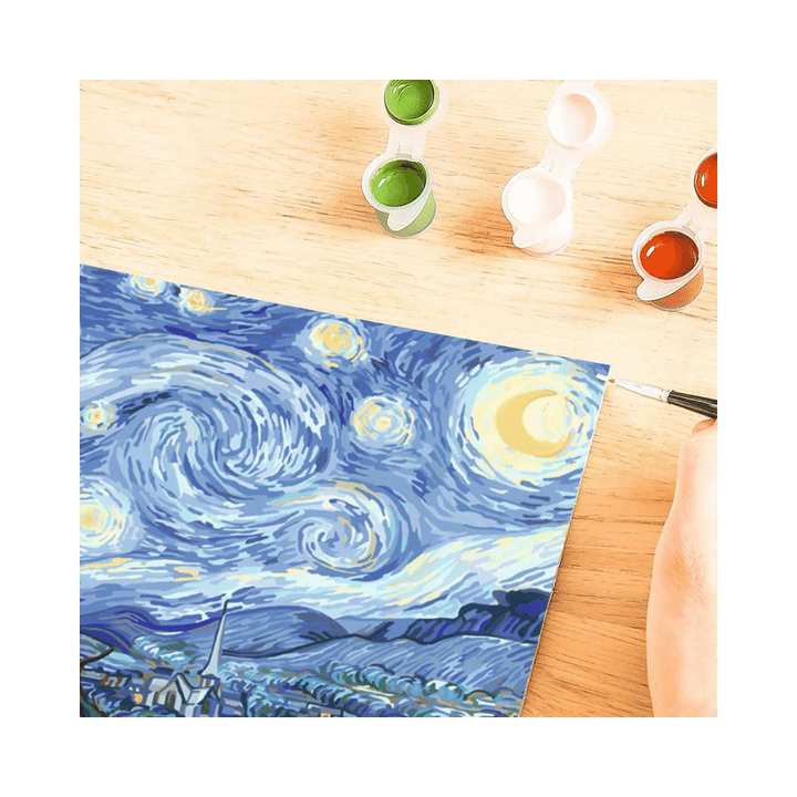 CreArt: Van Gogh - The Starry Night (30x40 cm) PASSE-TEMPS - Peinture à numéro