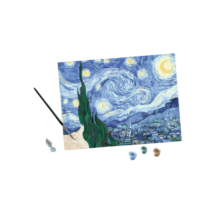 CreArt: Van Gogh - The Starry Night (30x40 cm) PASSE-TEMPS - Peinture à numéro