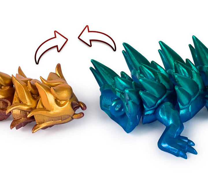 Crystalinx - Figurine articulée dragon à collectionner de 32 cm, ass. PASSE-TEMPS - Jouets