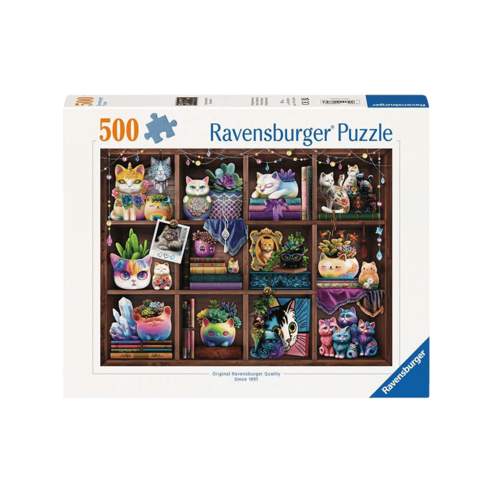 Cubby Cats and Succulents (500 pc) CASSE-TÊTE - 400 - 550 morceaux