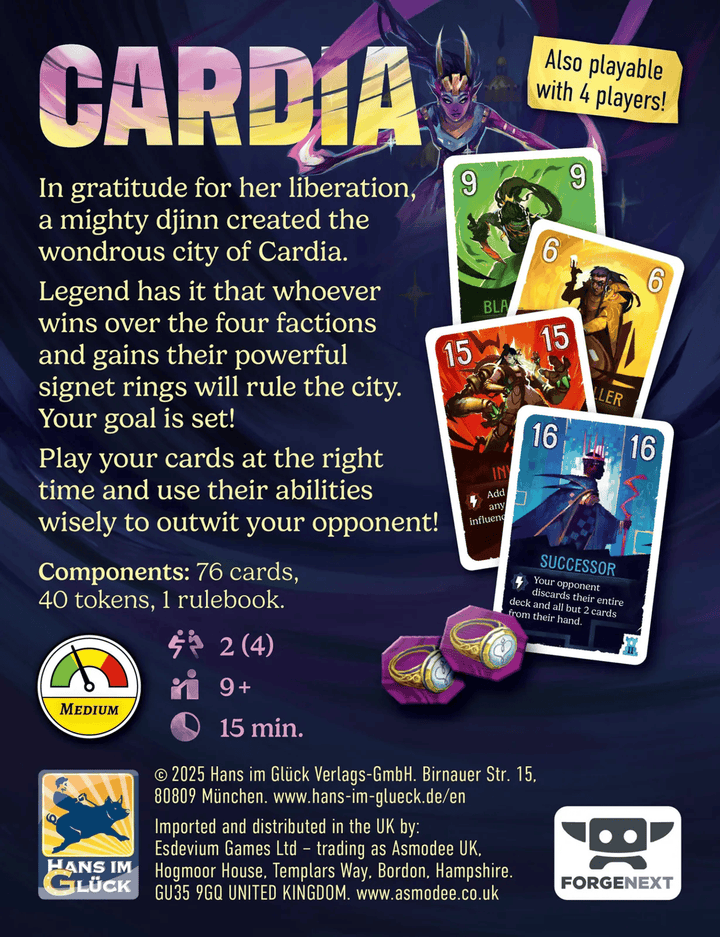 Duel for Cardia (EN) JEUX - Deux joueurs