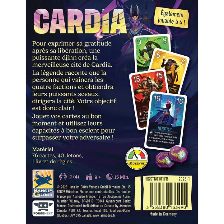 Duel pour Cardia (FR) JEUX - Deux joueurs