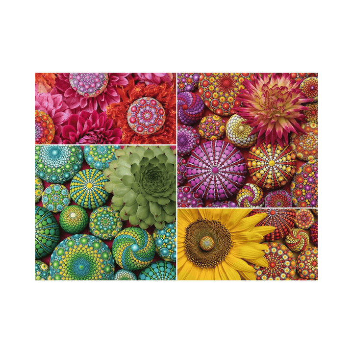 Elspeth McLean: Mandala Blooms (500 pc) CASSE-TÊTE - 400 - 550 morceaux