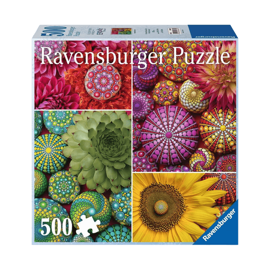 Elspeth McLean: Mandala Blooms (500 pc) CASSE-TÊTE - 400 - 550 morceaux