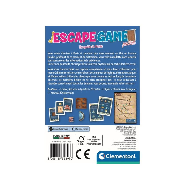 Escape game: Enquête à Paris (FR) JEUX - Détective & évasion