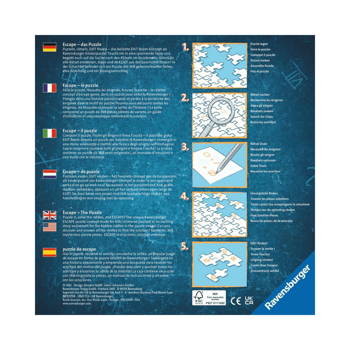 ESCAPE: Pirate's Peril (368  pc) CASSE-TÊTE - 300 - 375 morceaux