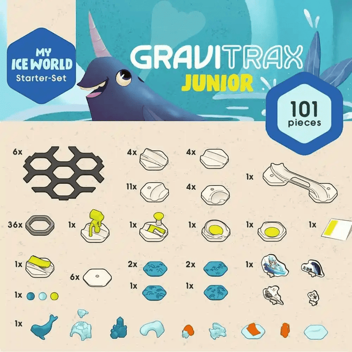 GraviTrax Junior: Kit de démarrage Glace (ML) PASSE-TEMPS - Jouets - Jouets Construction - Gravitrax - Junior