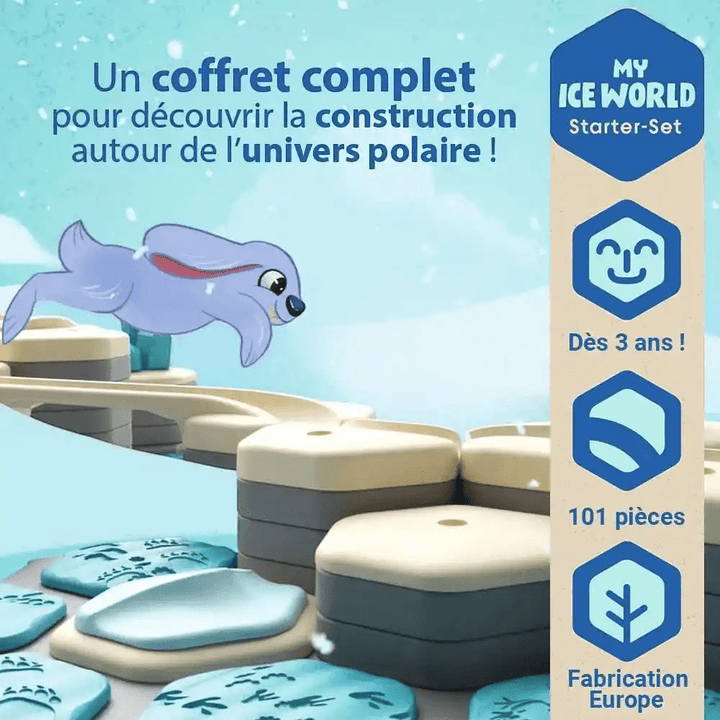 GraviTrax Junior: Kit de démarrage Glace (ML) PASSE-TEMPS - Jouets - Jouets Construction - Gravitrax - Junior