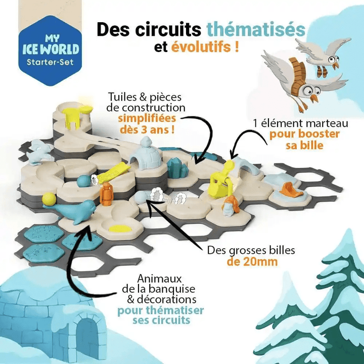 GraviTrax Junior: Kit de démarrage Glace (ML) PASSE-TEMPS - Jouets - Jouets Construction - Gravitrax - Junior
