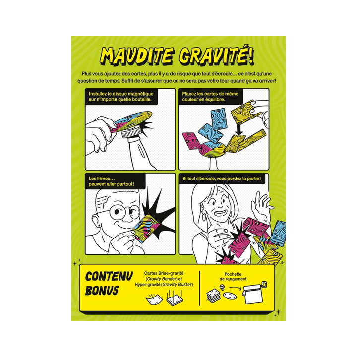 Instable - Cards vs Gravity - Édition québécoise (FR) JEUX - Ambiance-Party