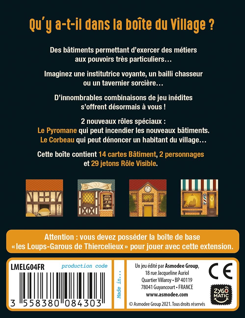 Loups-Garous : ext. Le Village | Werewolves: The Village Exp. (ML) JEUX - Ambiance-Party