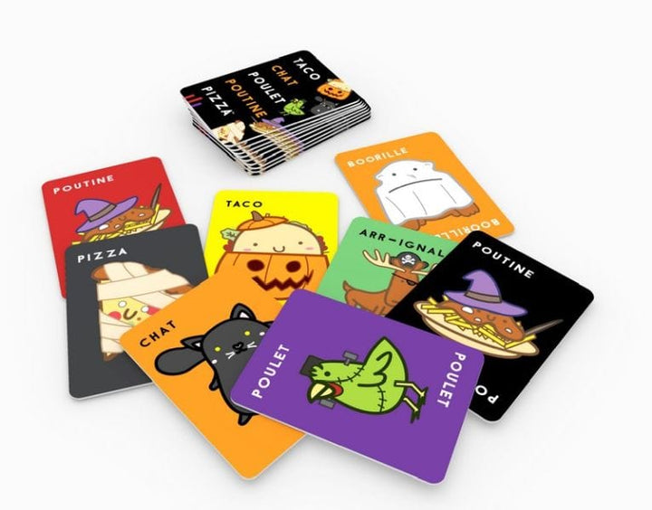 Taco, chat, poulet, poutine, pizza Halloween (FR) JEUX - Ambiance-Party