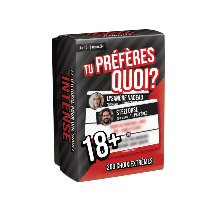 Tu préfères quoi? 18+ (FR) JEUX - Ambiance-Party