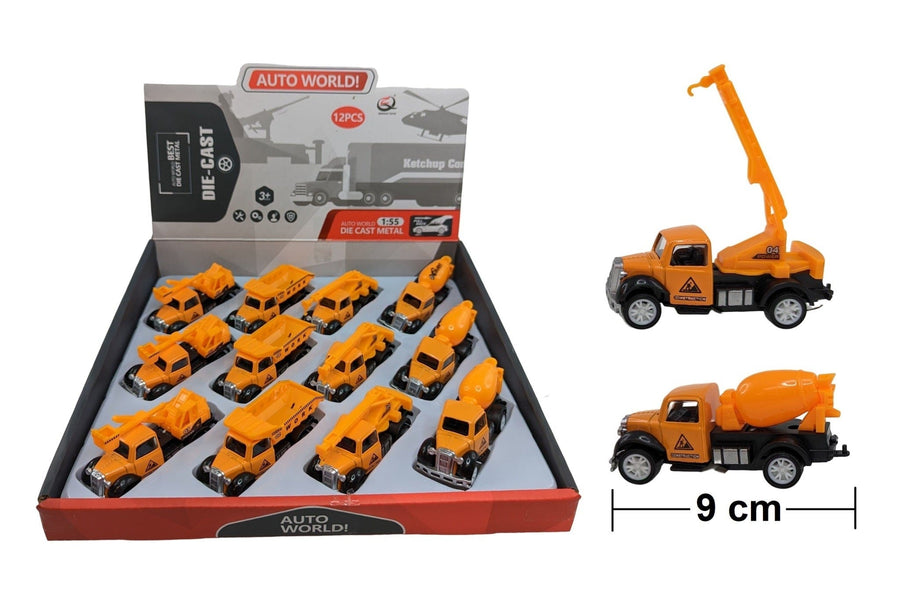 9cm Pull Back Construction Car JEUX - Bas de Noël