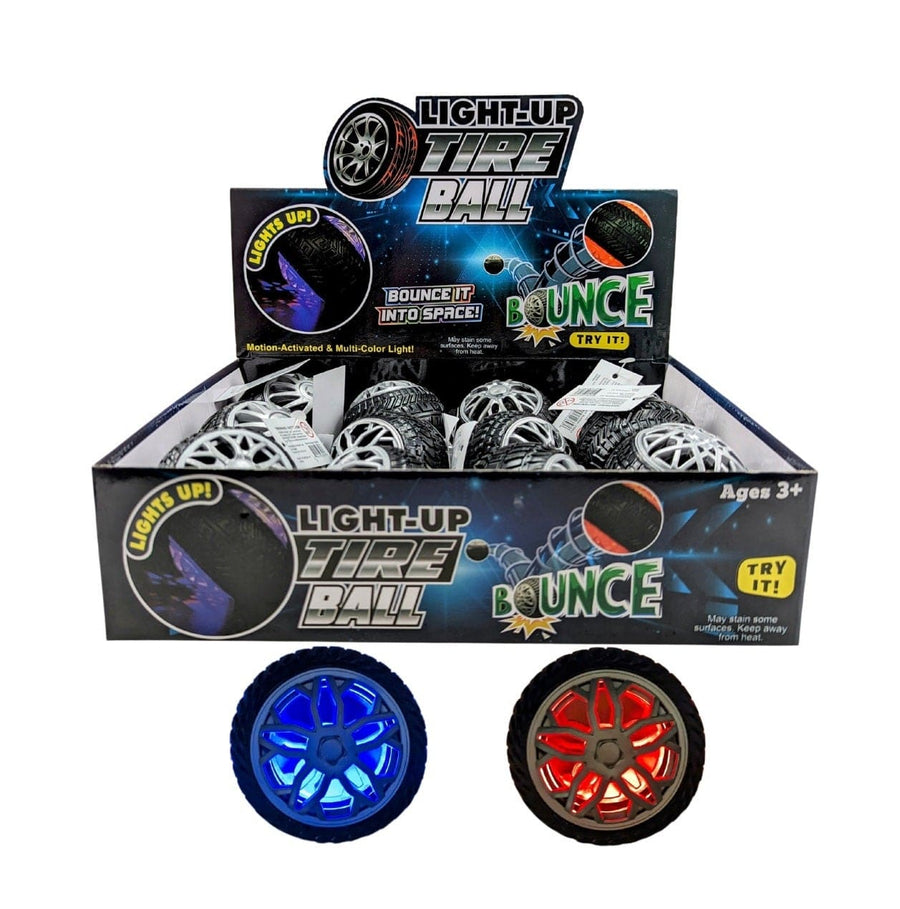 Lite Up Tire Ball 6.5cm JEUX - Bas de Noël