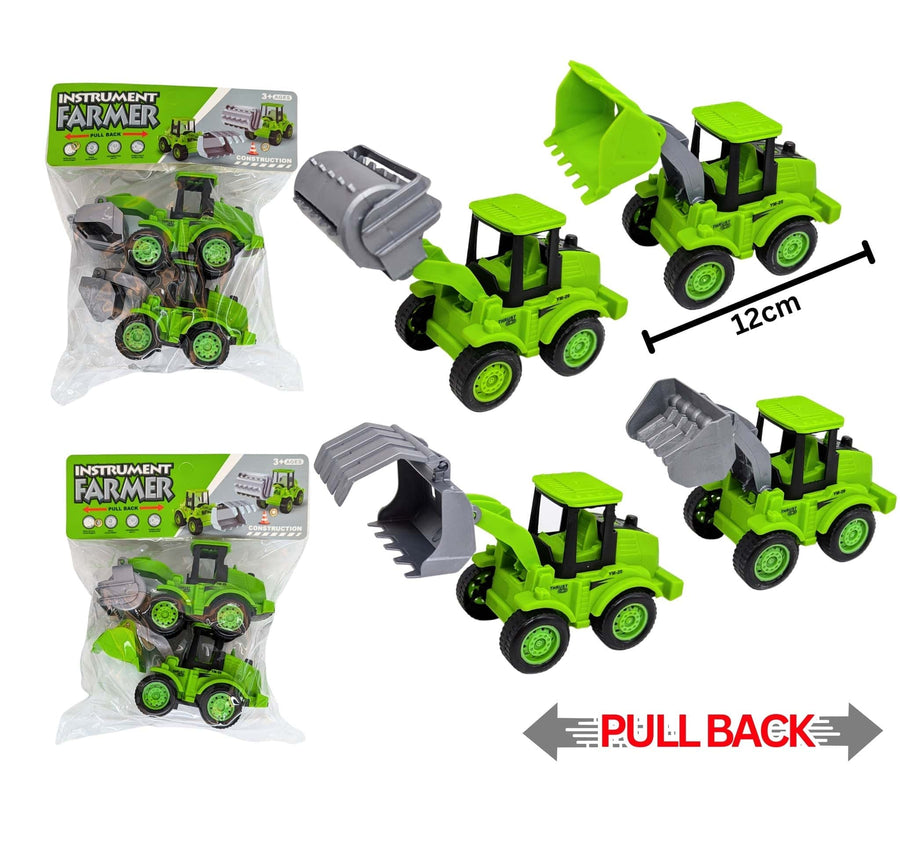 Pullback Tractor 2pcs PBH JEUX - Bas de Noël