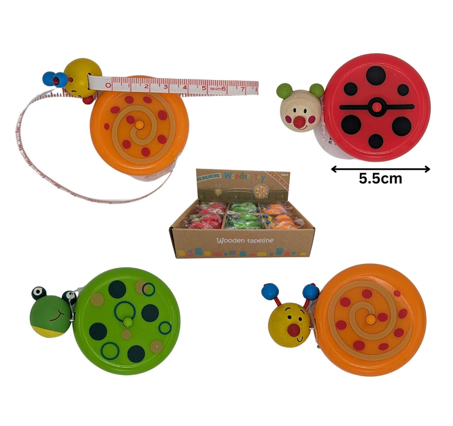 Tape Measure w/Wood Animal Head JEUX - Bas de Noël