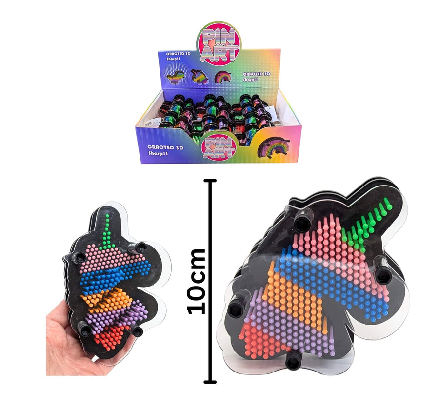 Unicorn Pin Art 9.5cm JEUX - Bas de Noël