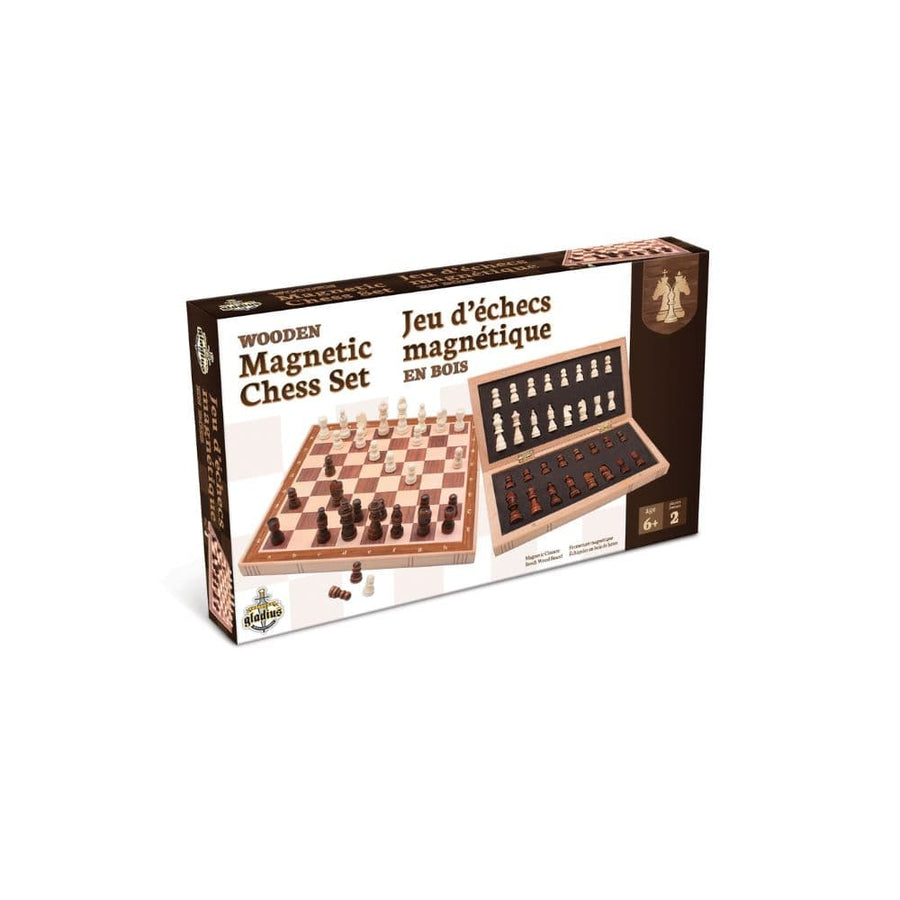 Jeu d'échecs magnétique de voyage en bois (ML) JEUX - Classiques