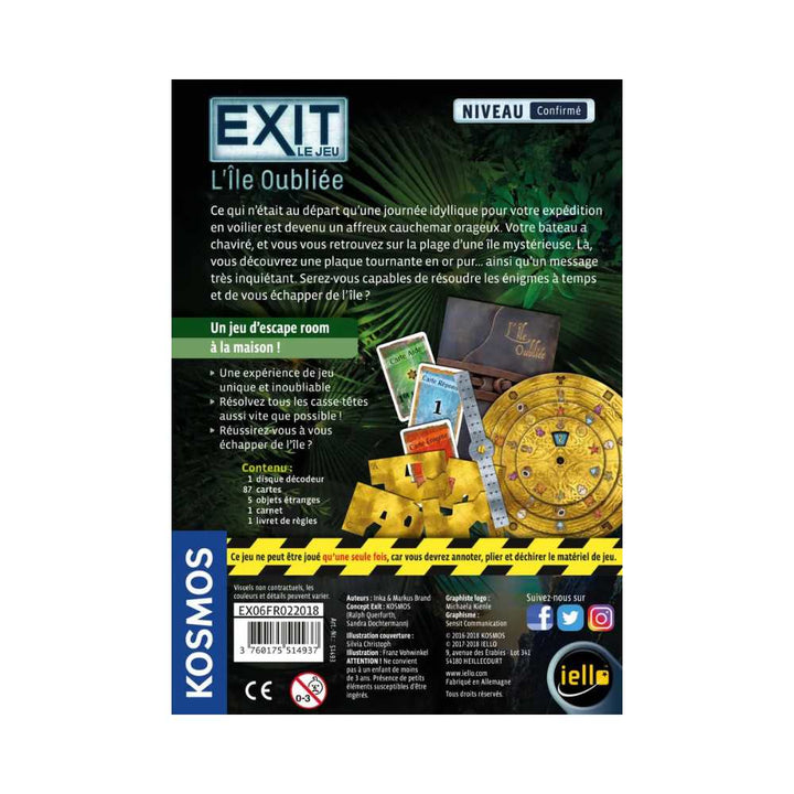 EXIT: L'Île oubliée (FR) JEUX - Détective & évasion