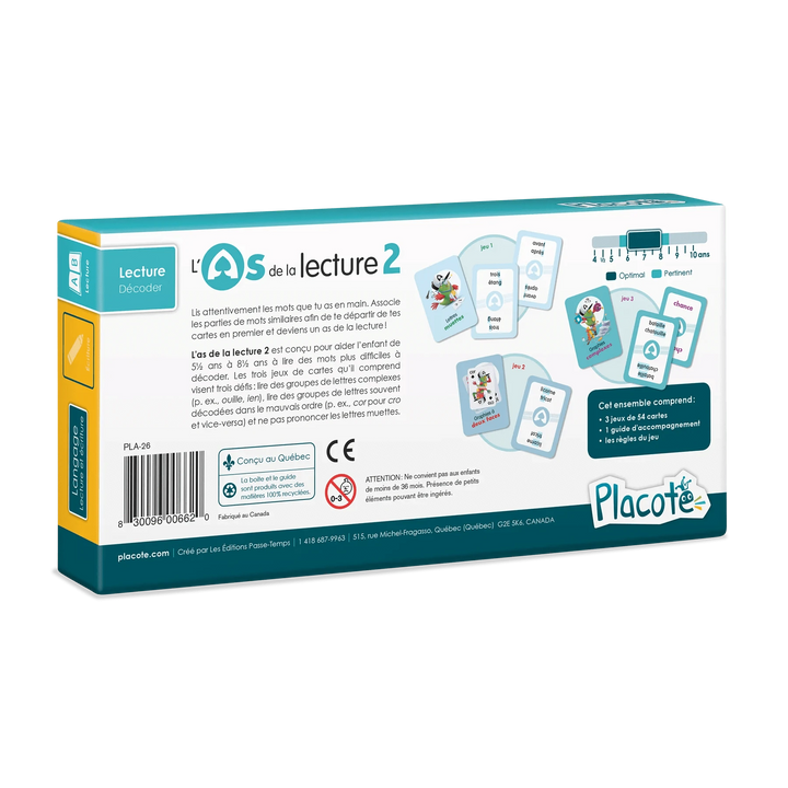 L'As de la lecture 2 (FR) JEUX - Éducatif
