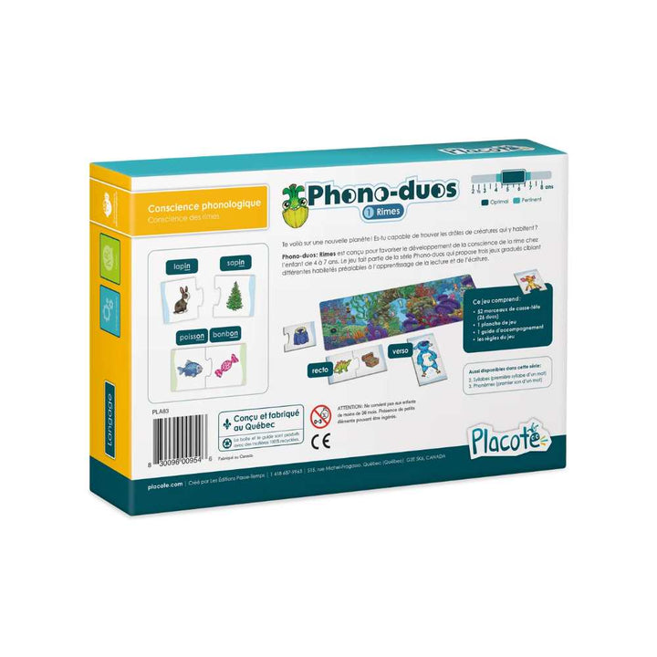 Phono-duos : Rimes (FR) JEUX - Éducatif
