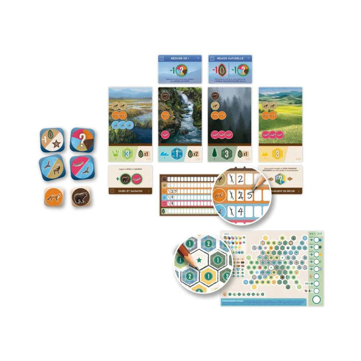 Cascadia : Rolling rivières (FR) JEUX - Famille