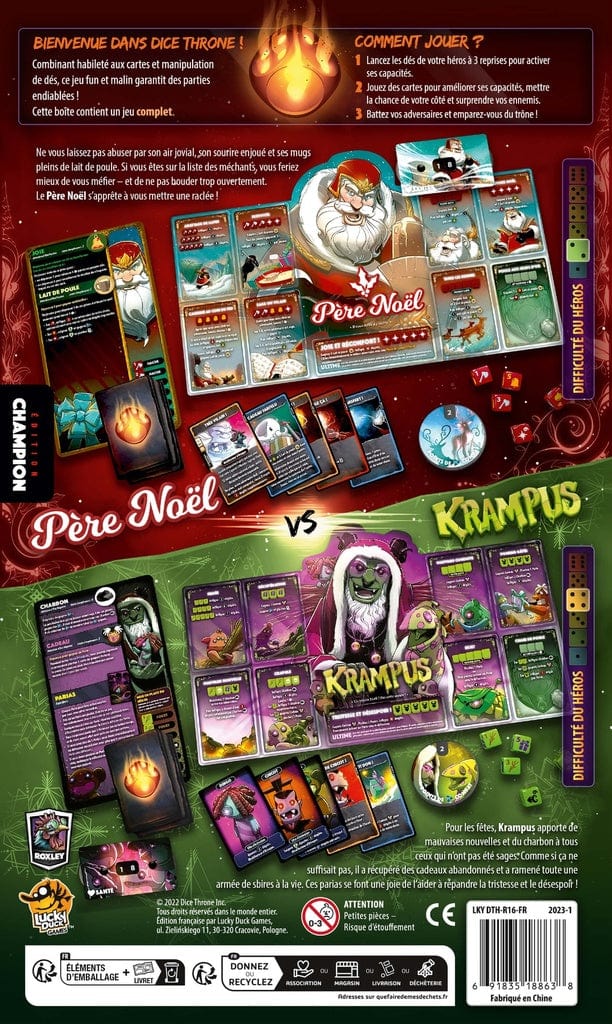 Dice Throne : Pere-Noël vs Krampus (FR) JEUX - Famille