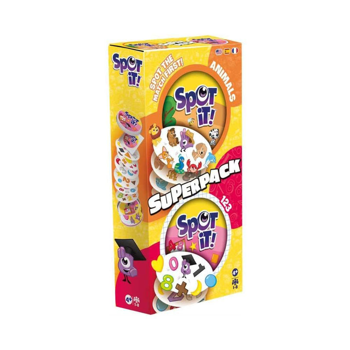 Spot It! - Super Pack : Animaux/1,2,3... (ML) JEUX - Famille