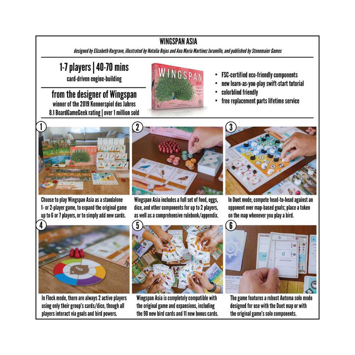 Wingspan: Exp. Asia (EN) JEUX - Stratégie - Stratégie intermédiaire