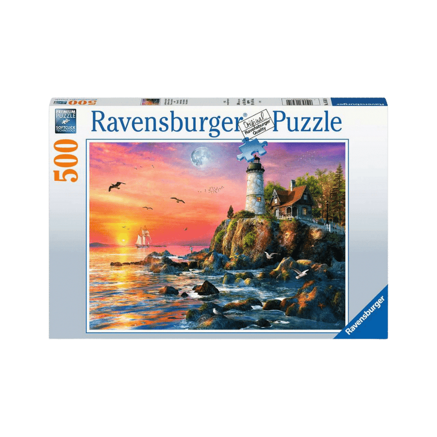 Lighthouse at Sunset (500 pc) CASSE-TÊTE - 400 - 550 morceaux