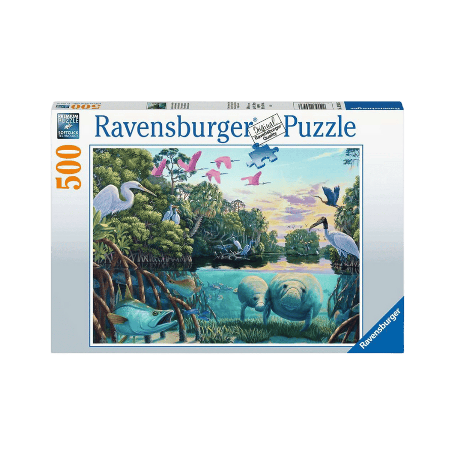 Manatee Moments (500 pc) CASSE-TÊTE - 400 - 550 morceaux