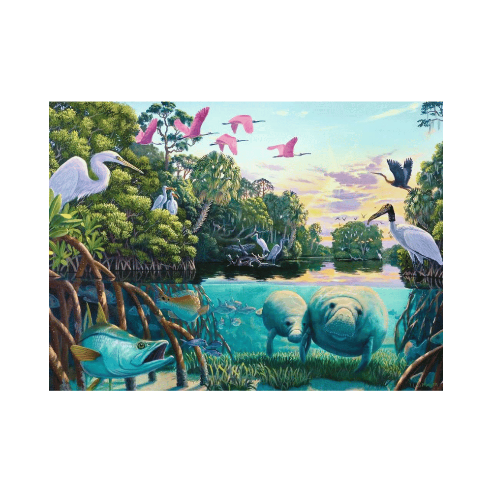 Manatee Moments (500 pc) CASSE-TÊTE - 400 - 550 morceaux