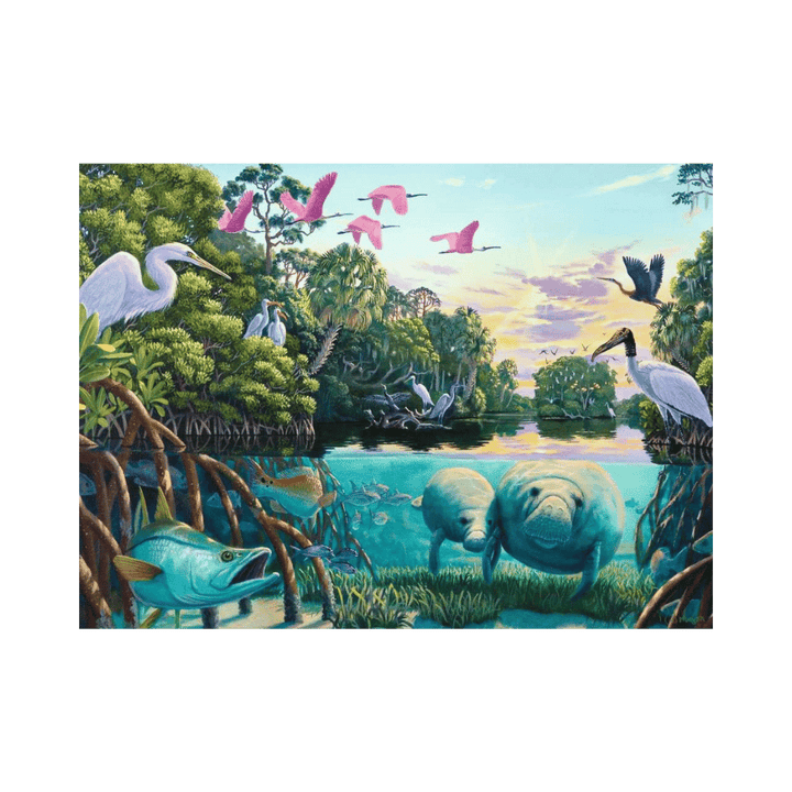 Manatee Moments (500 pc) CASSE-TÊTE - 400 - 550 morceaux